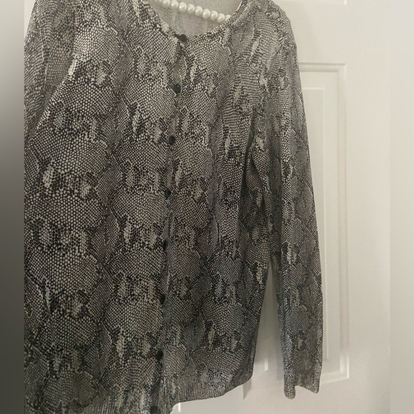 Snakeskin pattern Sweater Jones NY - Picture 7 of 8